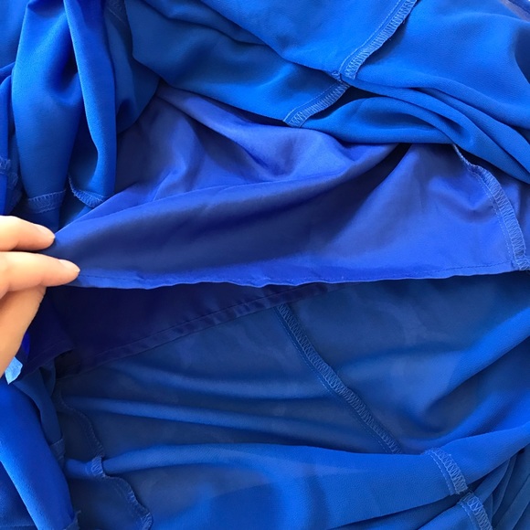 Decree Halter Blue Maxi Dress - Picture 7 of 8